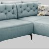 Jockenhu00F6fer Gruppe Sofas Jockenhöfer Gruppe Ecksofa Salo L-Form | Retro-Design mit Wellenfederung & 7 Kissen | Frei platzierbar & beidseitig nutzbar hellblau