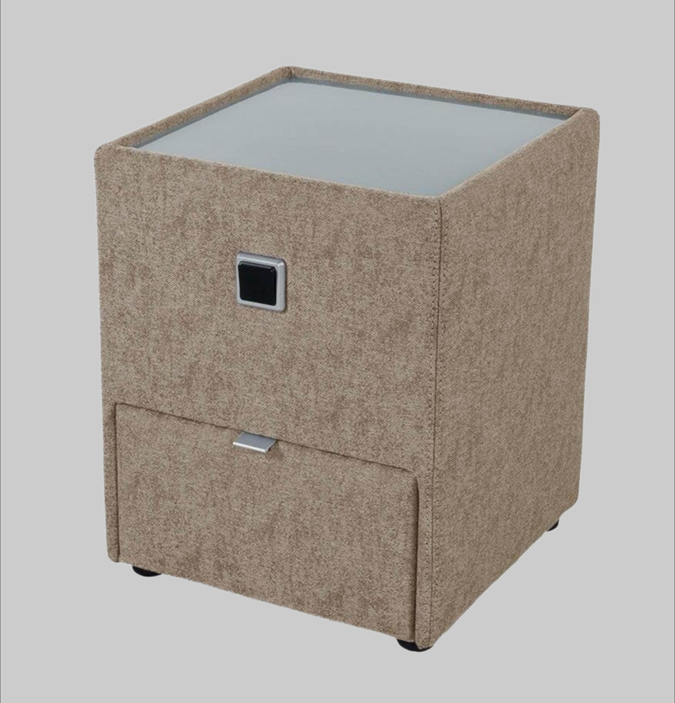Jockenhu00F6fer Gruppe Kommoden & Sideboards Jockenhöfer Gruppe Nachtkonsole »Lancy« mit LED-Beleuchtung - Moderner Nachttisch mit Schublade & dimmbarem Licht braun 211/08