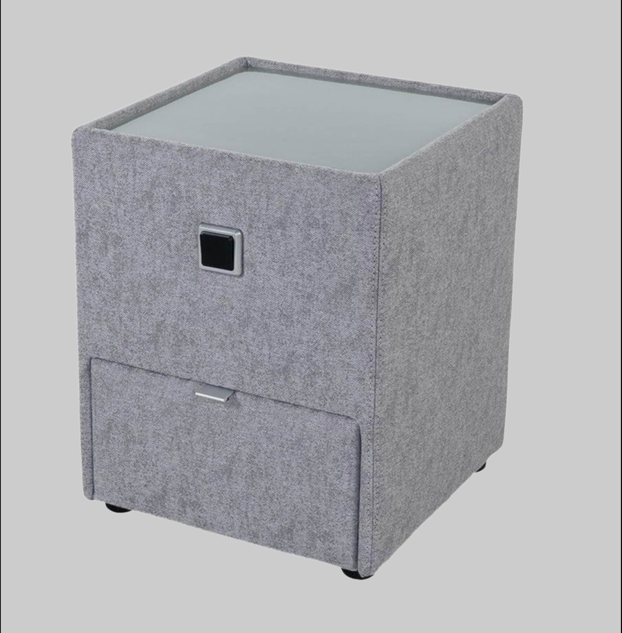 Kommoden & Sideboards Jockenhu00F6fer Gruppe Jockenhöfer Gruppe Nachtkonsole »Lancy« mit LED-Beleuchtung - Moderner Nachttisch mit Schublade & dimmbarem Licht grau 211/09