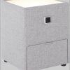 Jockenhöfer Gruppe Nachtkonsole »Lancy« mit LED-Beleuchtung - Moderner Nachttisch mit Schublade & dimmbarem Licht grau 369/09 Jockenhu00F6fer Gruppe Kommoden & Sideboards