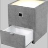 Jockenhöfer Gruppe Nachtkonsole »Lancy« mit LED-Beleuchtung - Moderner Nachttisch mit Schublade & dimmbarem Licht grau 403/09 Jockenhu00F6fer Gruppe Kommoden & Sideboards