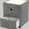 Kommoden & Sideboards Jockenhu00F6fer Gruppe Jockenhöfer Gruppe Nachtkonsole »Lancy« mit LED-Beleuchtung - Moderner Nachttisch mit Schublade & dimmbarem Licht grau 411/19