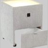 Jockenhöfer Gruppe Nachtkonsole »Lancy« mit LED-Beleuchtung - Moderner Nachttisch mit Schublade & dimmbarem Licht grau 444/19 Jockenhu00F6fer Gruppe Kommoden & Sideboards