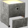 Jockenhu00F6fer Gruppe Jockenhöfer Gruppe Nachtkonsole »Lancy« mit LED-Beleuchtung - Moderner Nachttisch mit Schublade & dimmbarem Licht grau 460/19 Kommoden & Sideboards