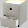 Jockenhöfer Gruppe Nachtkonsole »Lancy« mit LED-Beleuchtung - Moderner Nachttisch mit Schublade & dimmbarem Licht grau/beige Jockenhu00F6fer Gruppe Kommoden & Sideboards