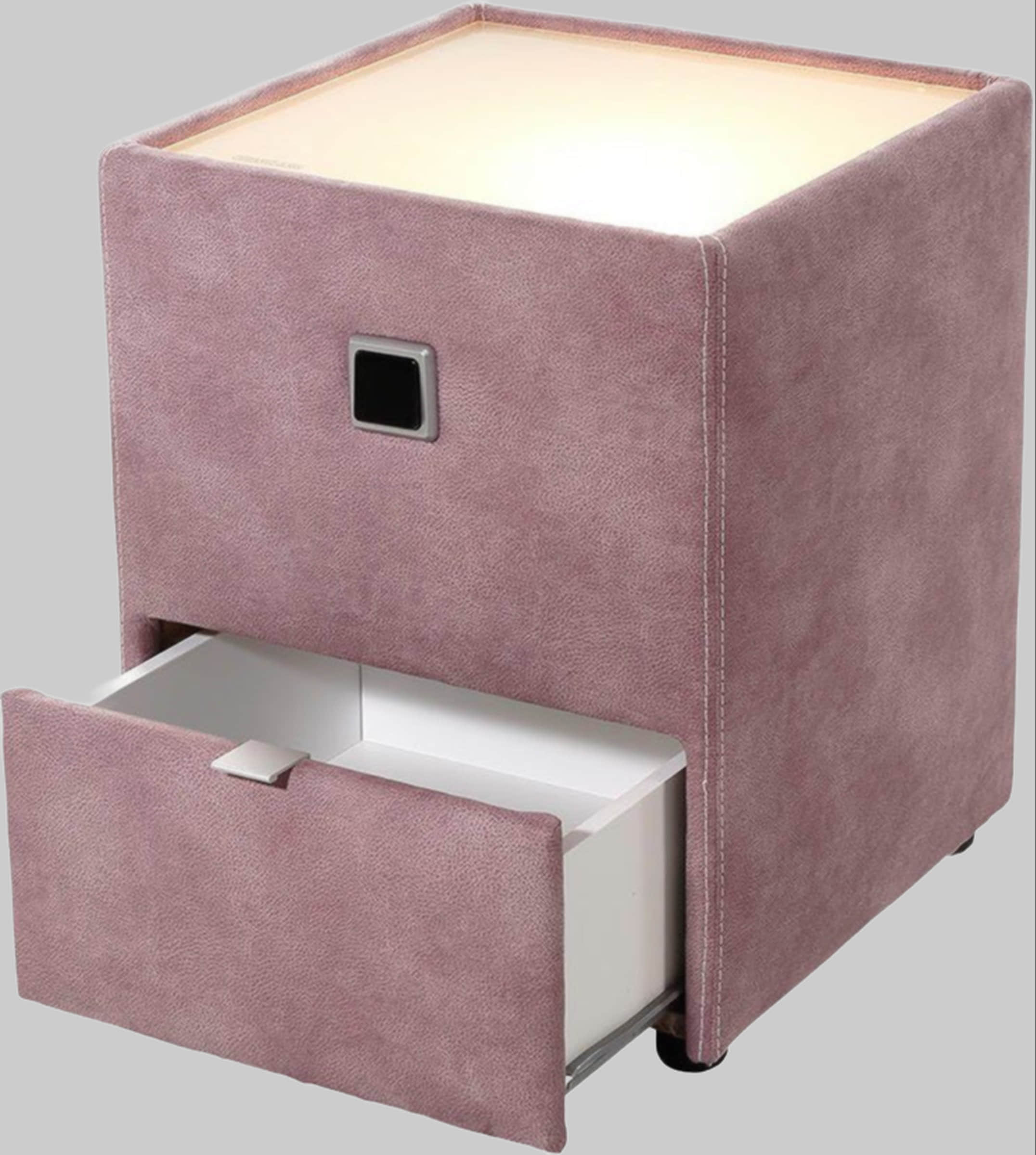 Jockenhu00F6fer Gruppe Jockenhöfer Gruppe Nachtkonsole »Lancy« mit LED-Beleuchtung - Moderner Nachttisch mit Schublade & dimmbarem Licht rosa 411/05 Kommoden & Sideboards