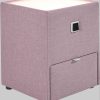 Jockenhöfer Gruppe Nachtkonsole »Lancy« mit LED-Beleuchtung - Moderner Nachttisch mit Schublade & dimmbarem Licht rosè 313/05 Jockenhu00F6fer Gruppe Kommoden & Sideboards
