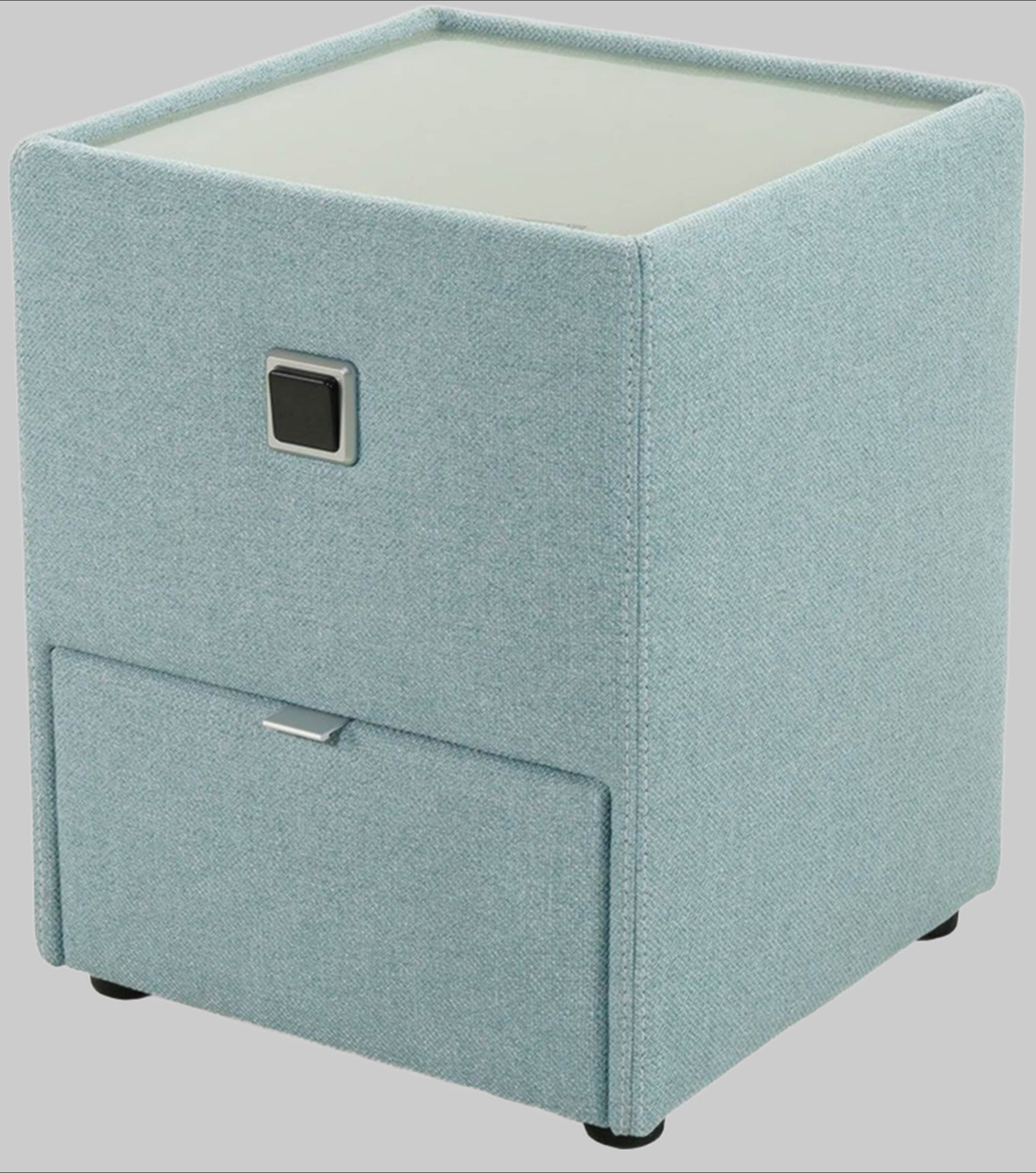 Jockenhu00F6fer Gruppe Kommoden & Sideboards Jockenhöfer Gruppe Nachtkonsole »Lancy« mit LED-Beleuchtung - Moderner Nachttisch mit Schublade & dimmbarem Licht blau 474/03