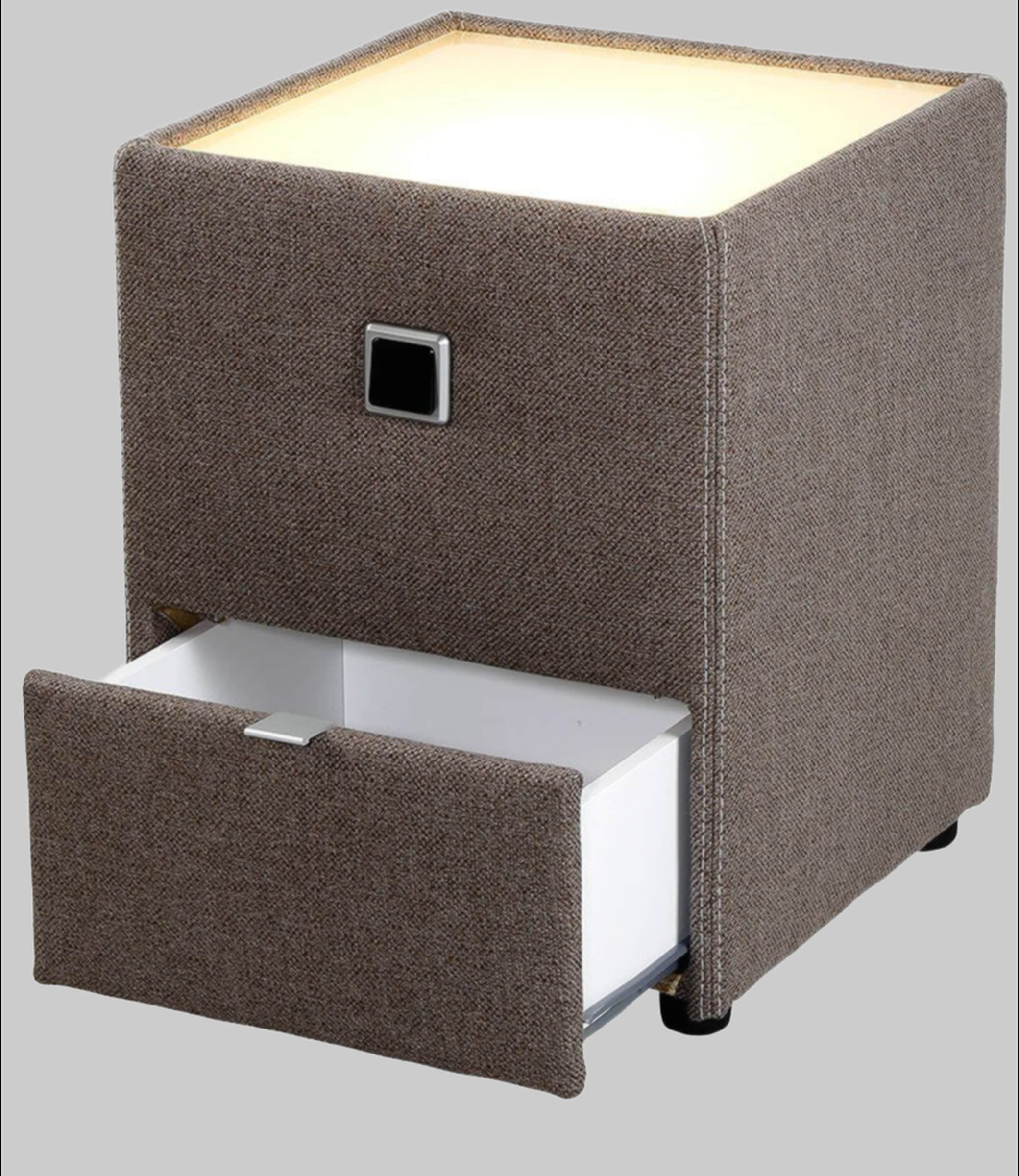 Jockenhöfer Gruppe Nachtkonsole »Lancy« mit LED-Beleuchtung - Moderner Nachttisch mit Schublade & dimmbarem Licht braun 474/08 Jockenhu00F6fer Gruppe Kommoden & Sideboards