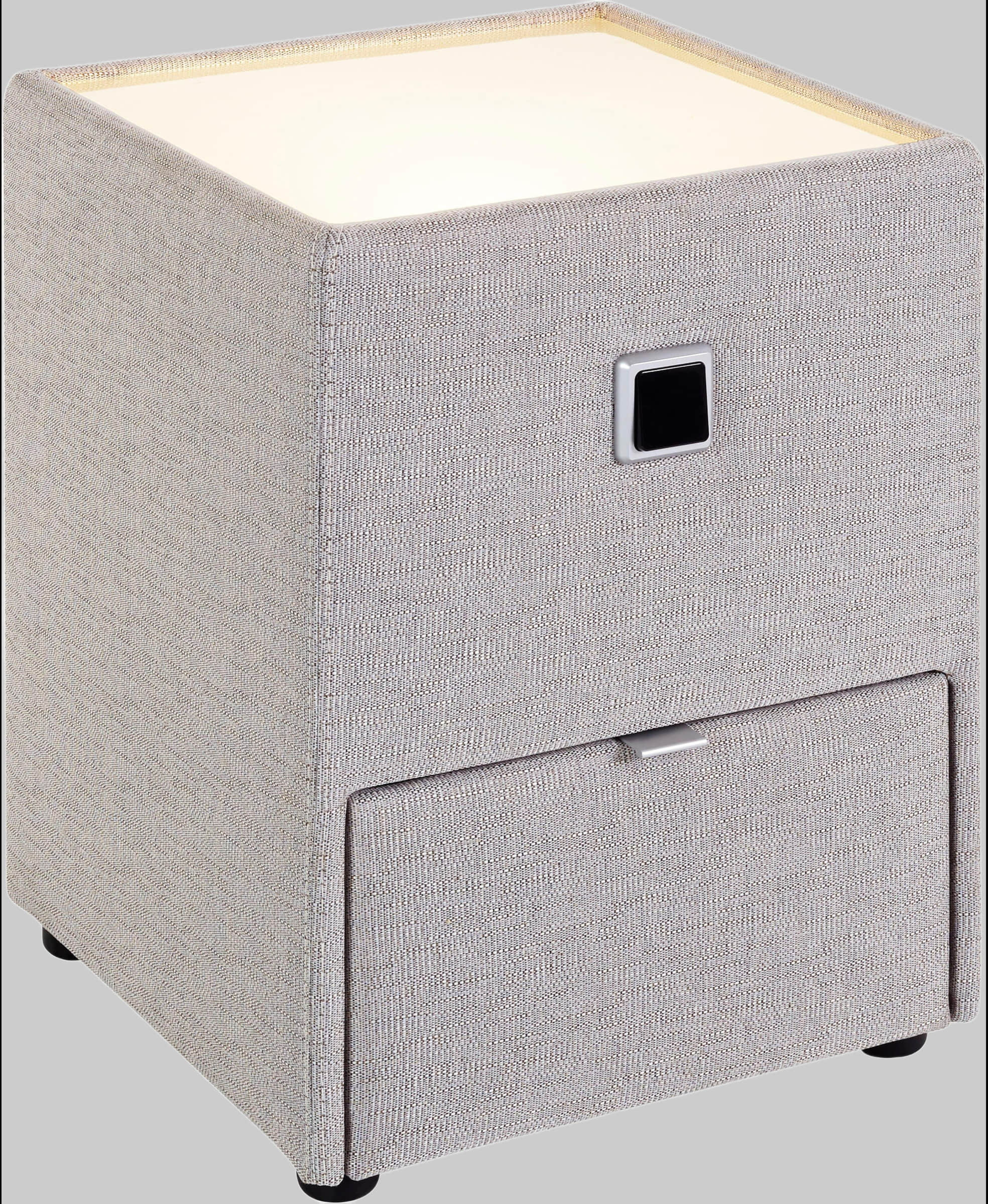 Jockenhöfer Gruppe Nachtkonsole »Lancy« mit LED-Beleuchtung - Moderner Nachttisch mit Schublade & dimmbarem Licht beige 142/08 Kommoden & Sideboards Jockenhu00F6fer Gruppe
