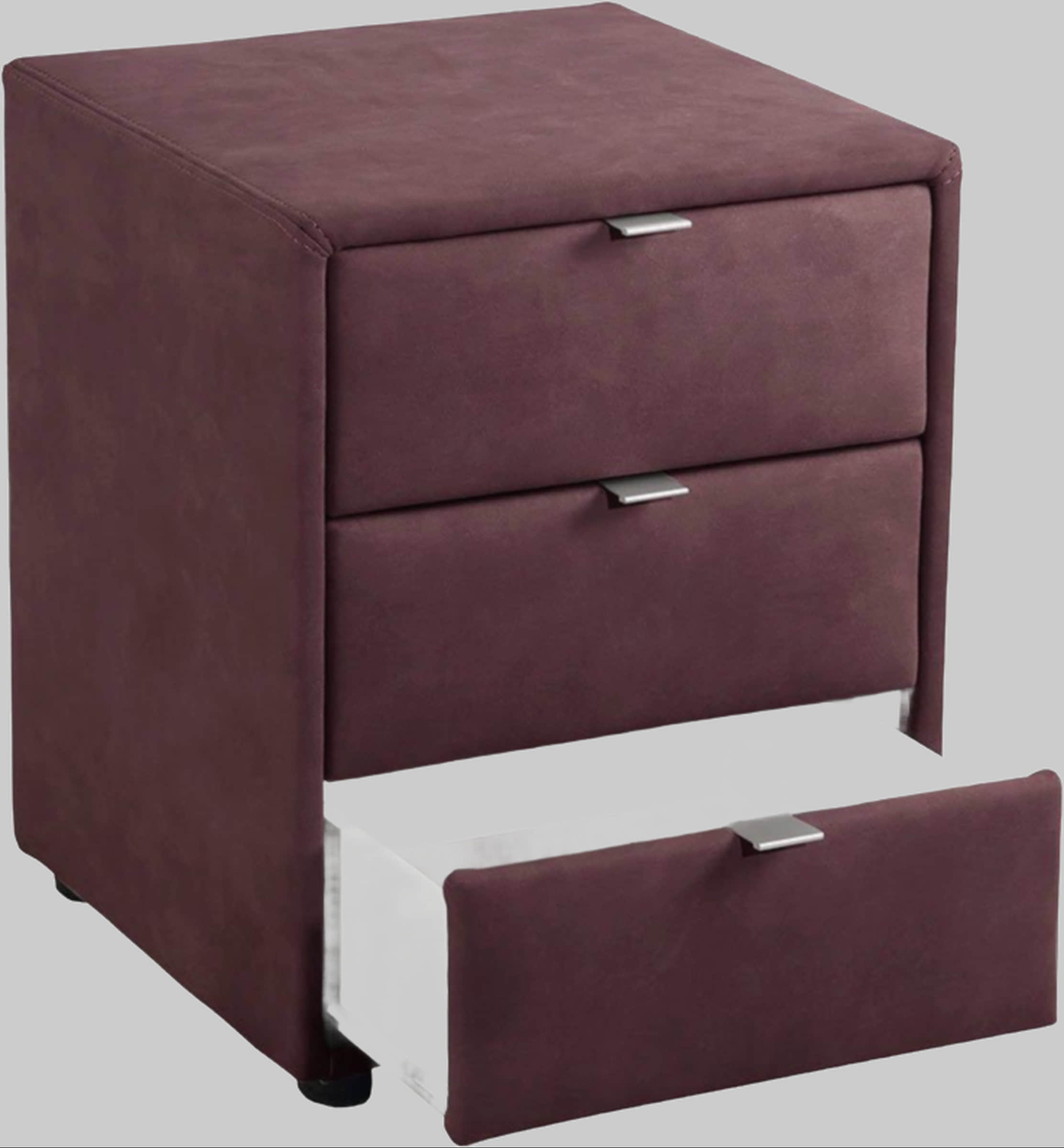 Jockenhu00F6fer Gruppe Jockenhöfer Gruppe Nachtkonsole »Lore« – Elegant & Funktional mit LED-Beleuchtung & 3 Schubladen aubergine Kommoden & Sideboards