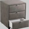 Kommoden & Sideboards Jockenhu00F6fer Gruppe Jockenhöfer Gruppe Nachtkonsole »Lore« – Elegant & Funktional mit LED-Beleuchtung & 3 Schubladen dunkelgrau