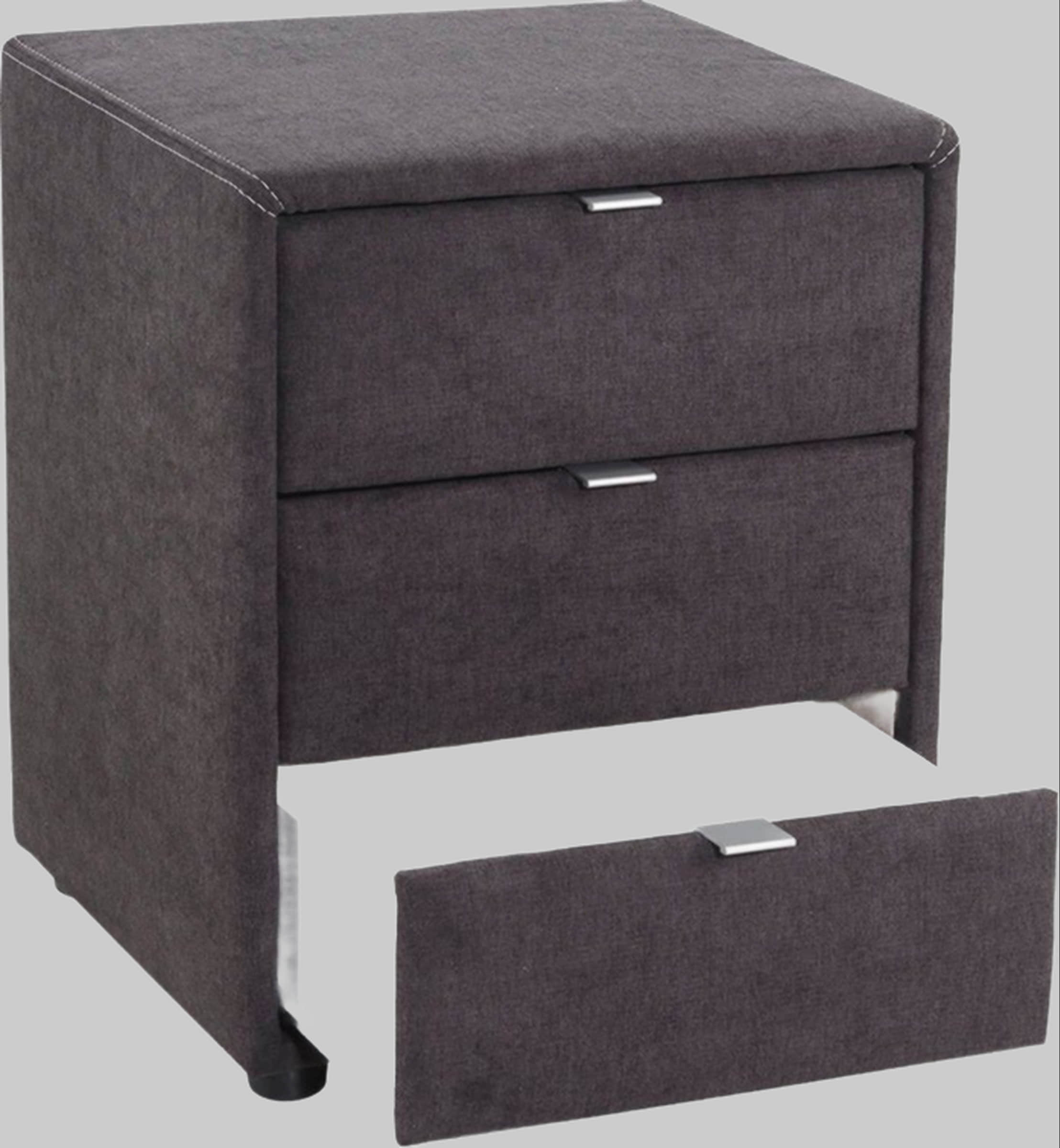 Jockenhöfer Gruppe Nachtkonsole »Lore« – Elegant & Funktional mit LED-Beleuchtung & 3 Schubladen dunkelgrau Kommoden & Sideboards Jockenhu00F6fer Gruppe