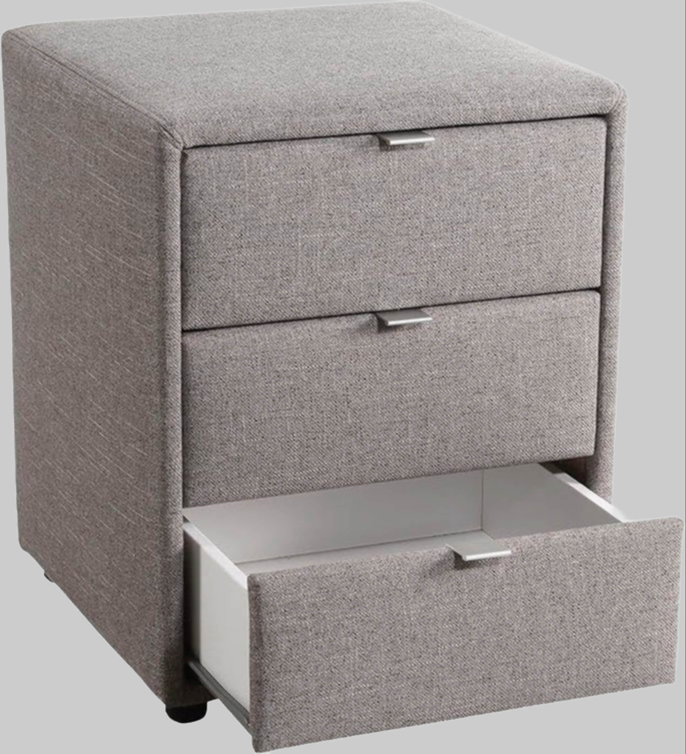 Jockenhöfer Gruppe Nachtkonsole »Lore« – Elegant & Funktional mit LED-Beleuchtung & 3 Schubladen grau 313/09 Kommoden & Sideboards Jockenhu00F6fer Gruppe