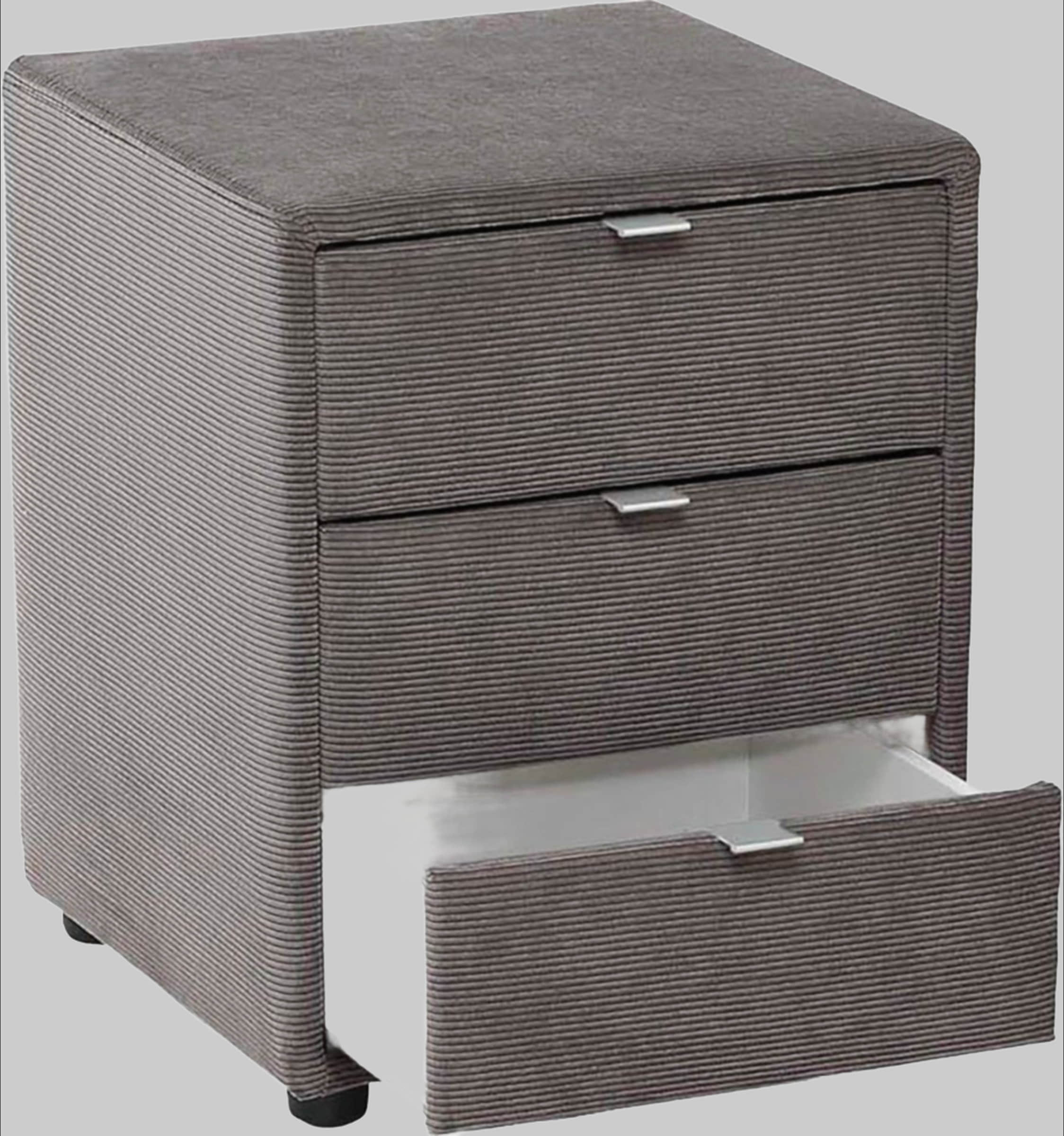 Jockenhöfer Gruppe Nachtkonsole »Lore« – Elegant & Funktional mit LED-Beleuchtung & 3 Schubladen grau 427/09 Jockenhu00F6fer Gruppe Kommoden & Sideboards