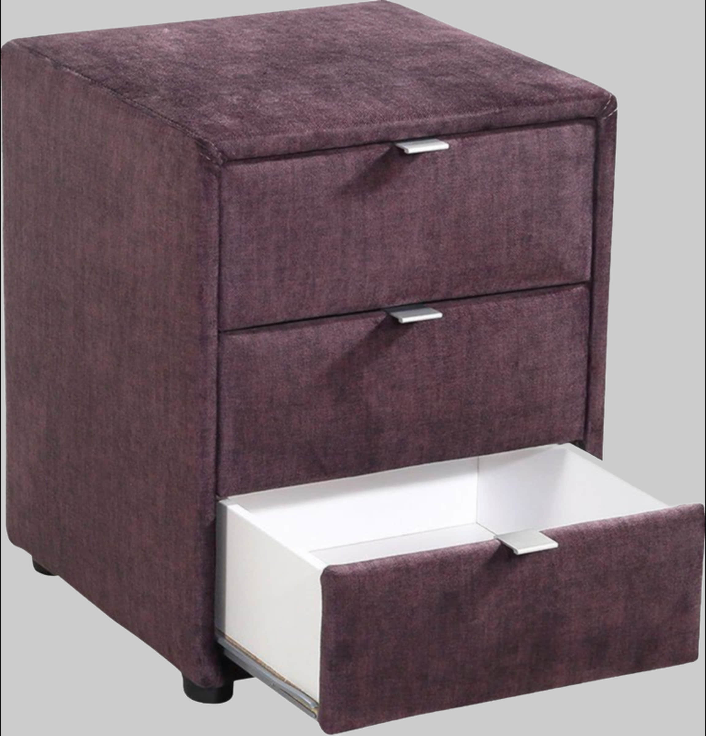 Jockenhöfer Gruppe Nachtkonsole »Lore« – Elegant & Funktional mit LED-Beleuchtung & 3 Schubladen aubergine Jockenhu00F6fer Gruppe Kommoden & Sideboards