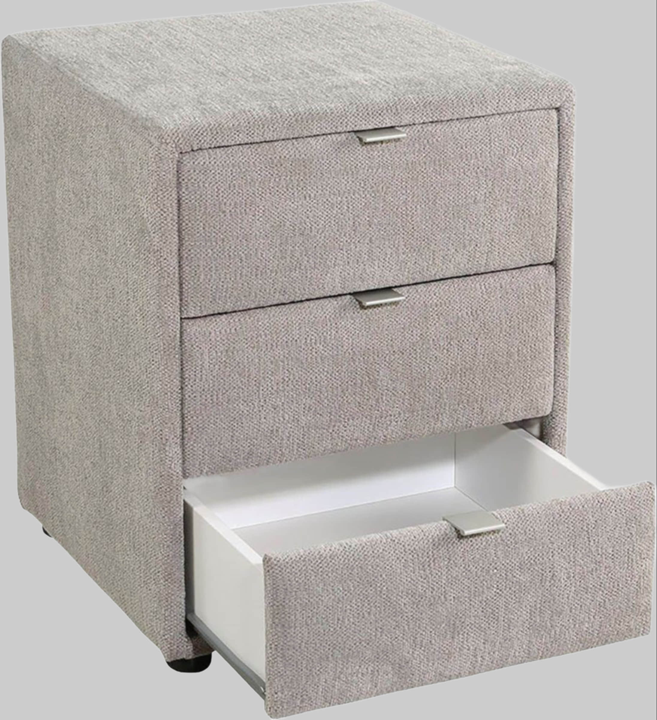 Kommoden & Sideboards Jockenhu00F6fer Gruppe Jockenhöfer Gruppe Nachtkonsole »Lore« – Elegant & Funktional mit LED-Beleuchtung & 3 Schubladen greige 450