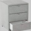 Jockenhu00F6fer Gruppe Jockenhöfer Gruppe Nachtkonsole »Lore« – Elegant & Funktional mit LED-Beleuchtung & 3 Schubladen mittelgrau Kommoden & Sideboards
