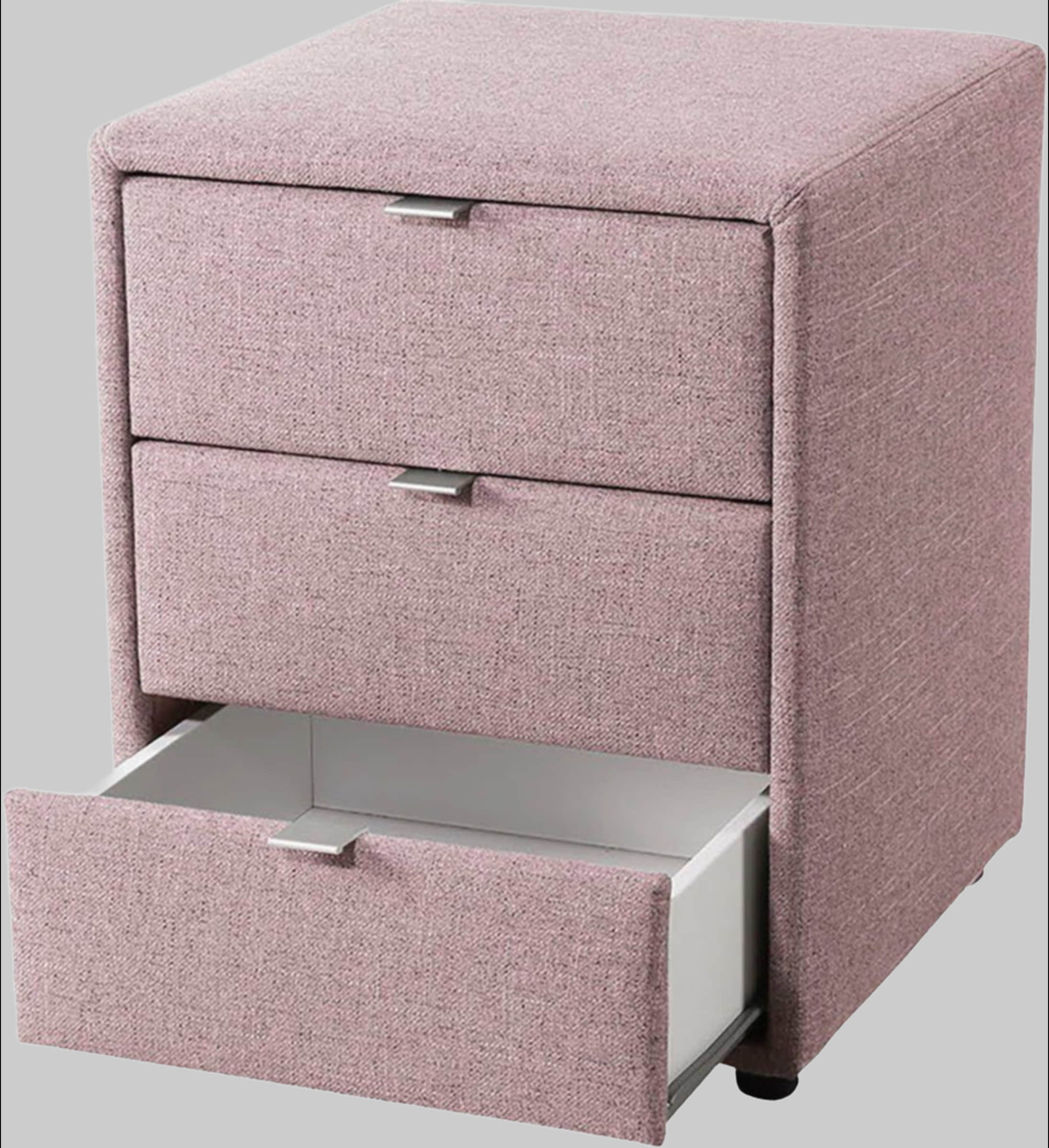 Jockenhu00F6fer Gruppe Kommoden & Sideboards Jockenhöfer Gruppe Nachtkonsole »Lore« – Elegant & Funktional mit LED-Beleuchtung & 3 Schubladen rosé 313/05