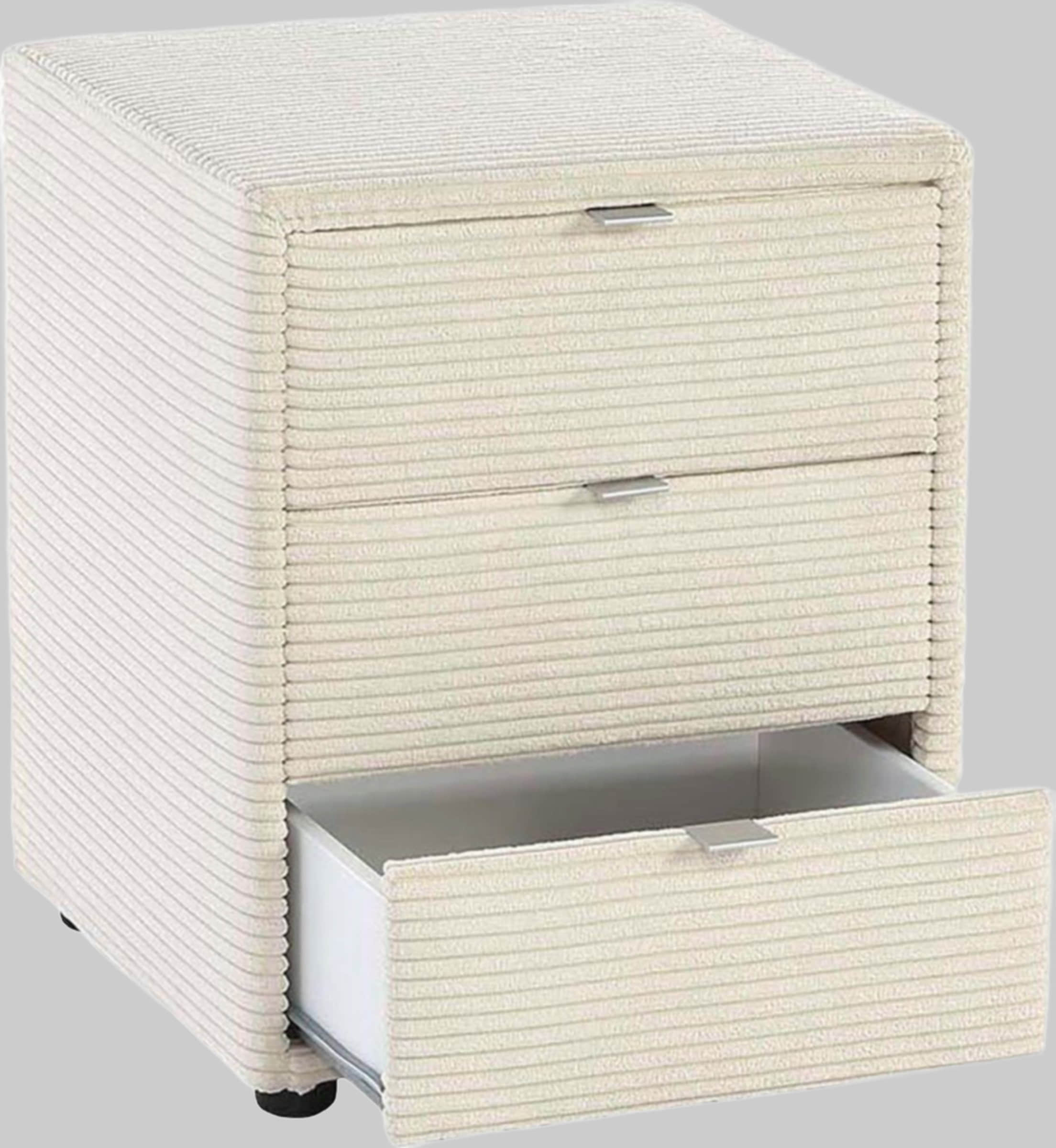 Jockenhöfer Gruppe Nachtkonsole »Lore« – Elegant & Funktional mit LED-Beleuchtung & 3 Schubladen beige 426/07 Kommoden & Sideboards Jockenhu00F6fer Gruppe