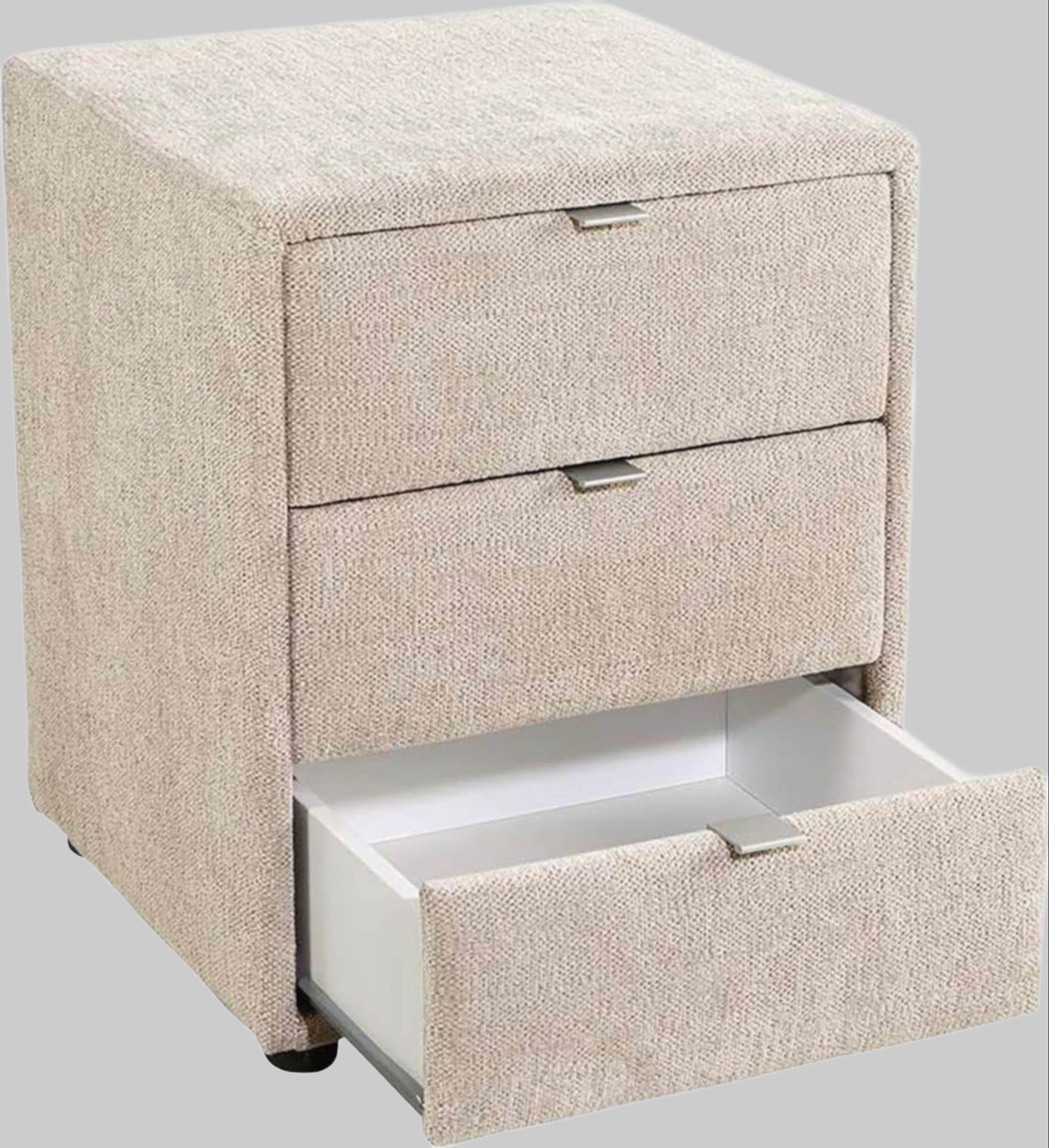 Jockenhu00F6fer Gruppe Kommoden & Sideboards Jockenhöfer Gruppe Nachtkonsole »Lore« – Elegant & Funktional mit LED-Beleuchtung & 3 Schubladen beige 444/17