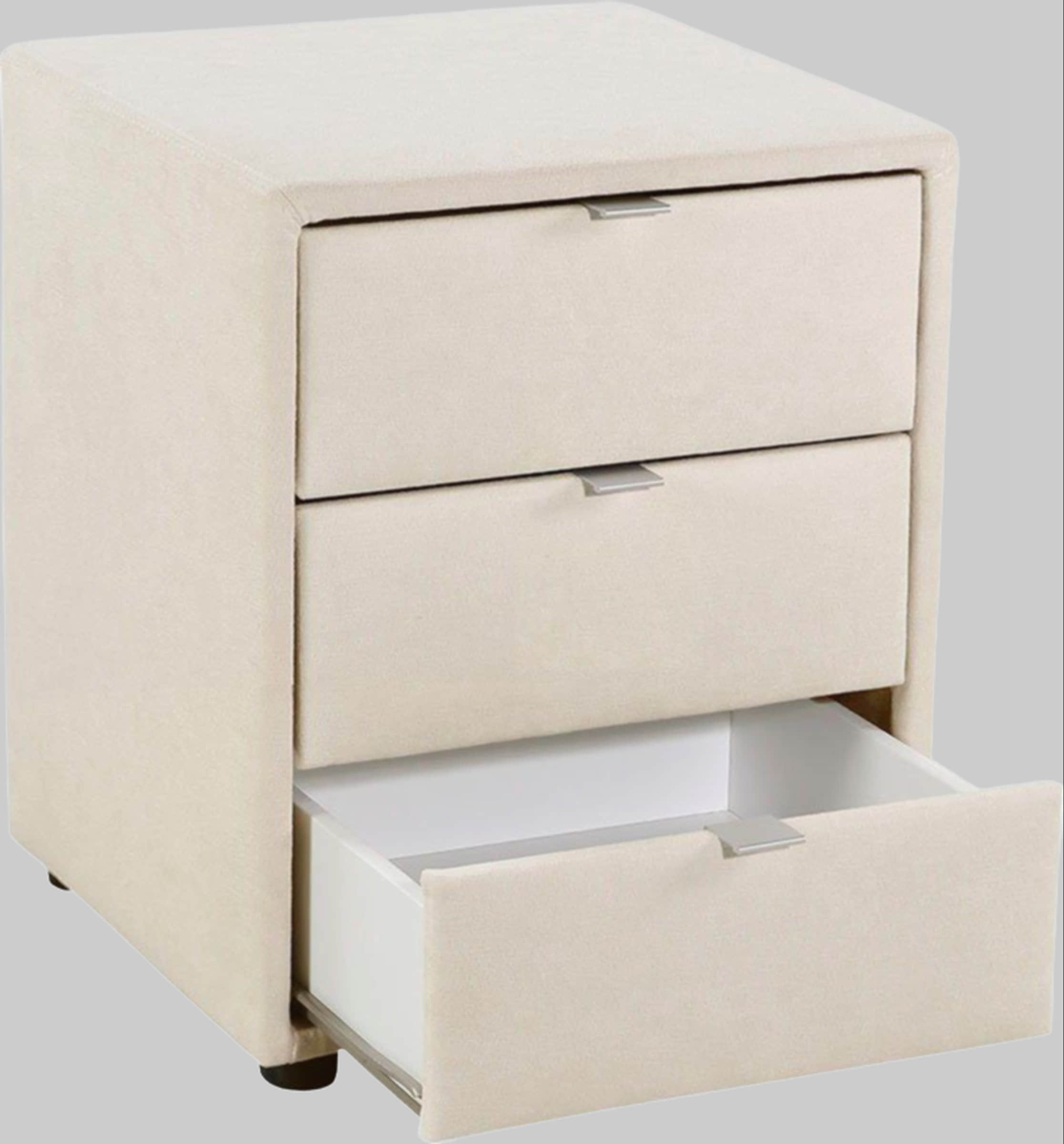 Jockenhu00F6fer Gruppe Jockenhöfer Gruppe Nachtkonsole »Lore« – Elegant & Funktional mit LED-Beleuchtung & 3 Schubladen creme/beig Kommoden & Sideboards