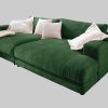 KAWOLA Big-Sofa MADELINE | XXL Komfortsofa in Cord oder Stoff | 220cm Breite | Relaxfunktion | Für 3-4 Personen smaragd Sofas KAWOLA