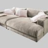 KAWOLA Sofas KAWOLA Big-Sofa MADELINE | XXL Komfortsofa in Cord oder Stoff | 220cm Breite | Relaxfunktion | Für 3-4 Personen steingrau