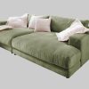 KAWOLA Big-Sofa MADELINE | XXL Komfortsofa in Cord oder Stoff | 220cm Breite | Relaxfunktion | Für 3-4 Personen olivgrün Sofas KAWOLA