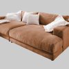 KAWOLA Big-Sofa MADELINE | XXL Komfortsofa in Cord oder Stoff | 220cm Breite | Relaxfunktion | Für 3-4 Personen rost Sofas KAWOLA