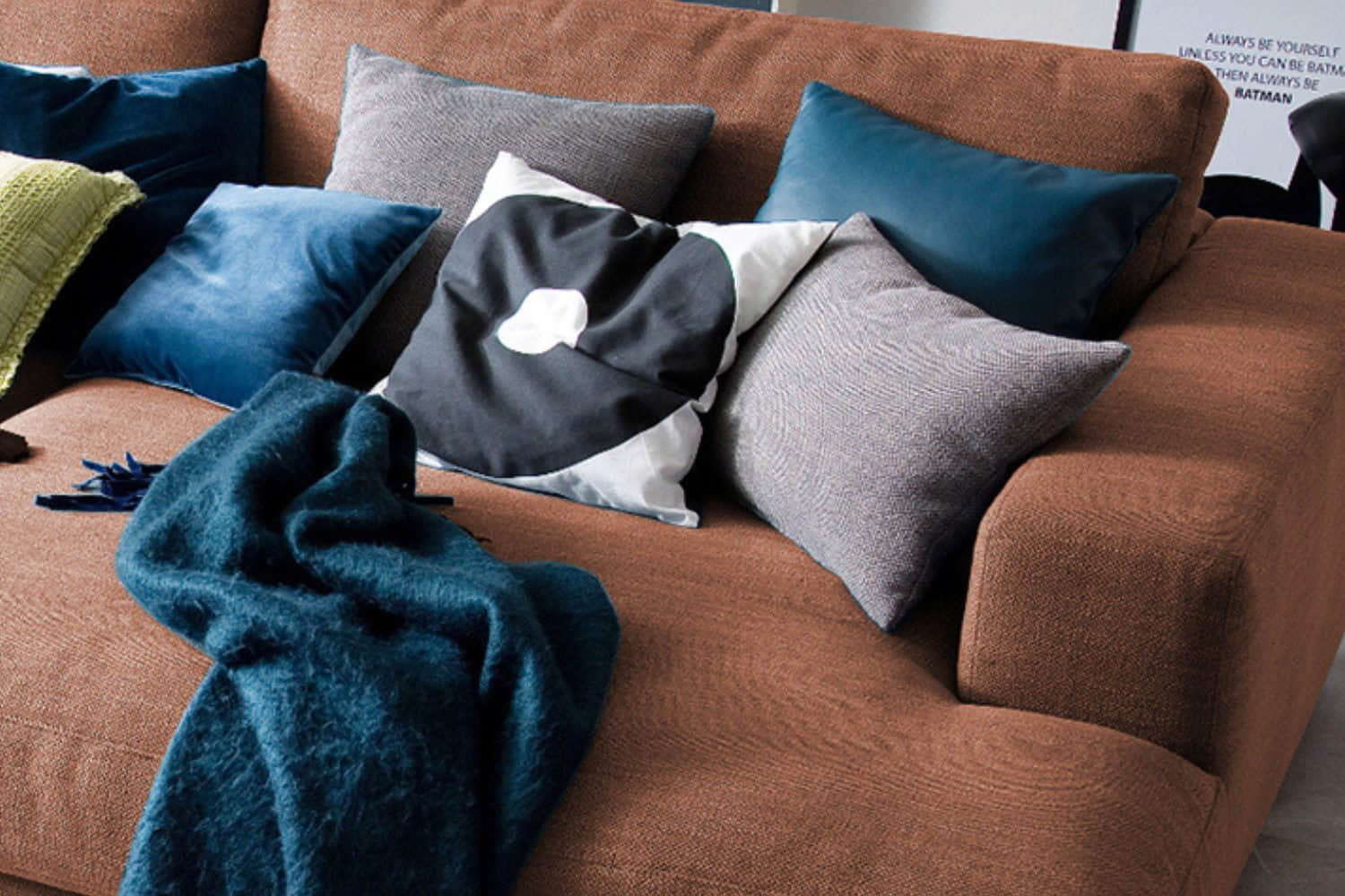 KAWOLA KAWOLA Big-Sofa MADELINE | XXL Komfortsofa in Cord oder Stoff | 220cm Breite | Relaxfunktion | Für 3-4 Personen cognac Sofas