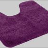 Badematten KiNZLER Kinzler Premium Badematte »Chaozhou« - XXL Flauschig (20 mm), rutschhemmend, fußbodenheizungsgeeignet, Polyester Mikrofaser, Badezimmerteppich in Uni-Farben - 60x100 cm aubergine