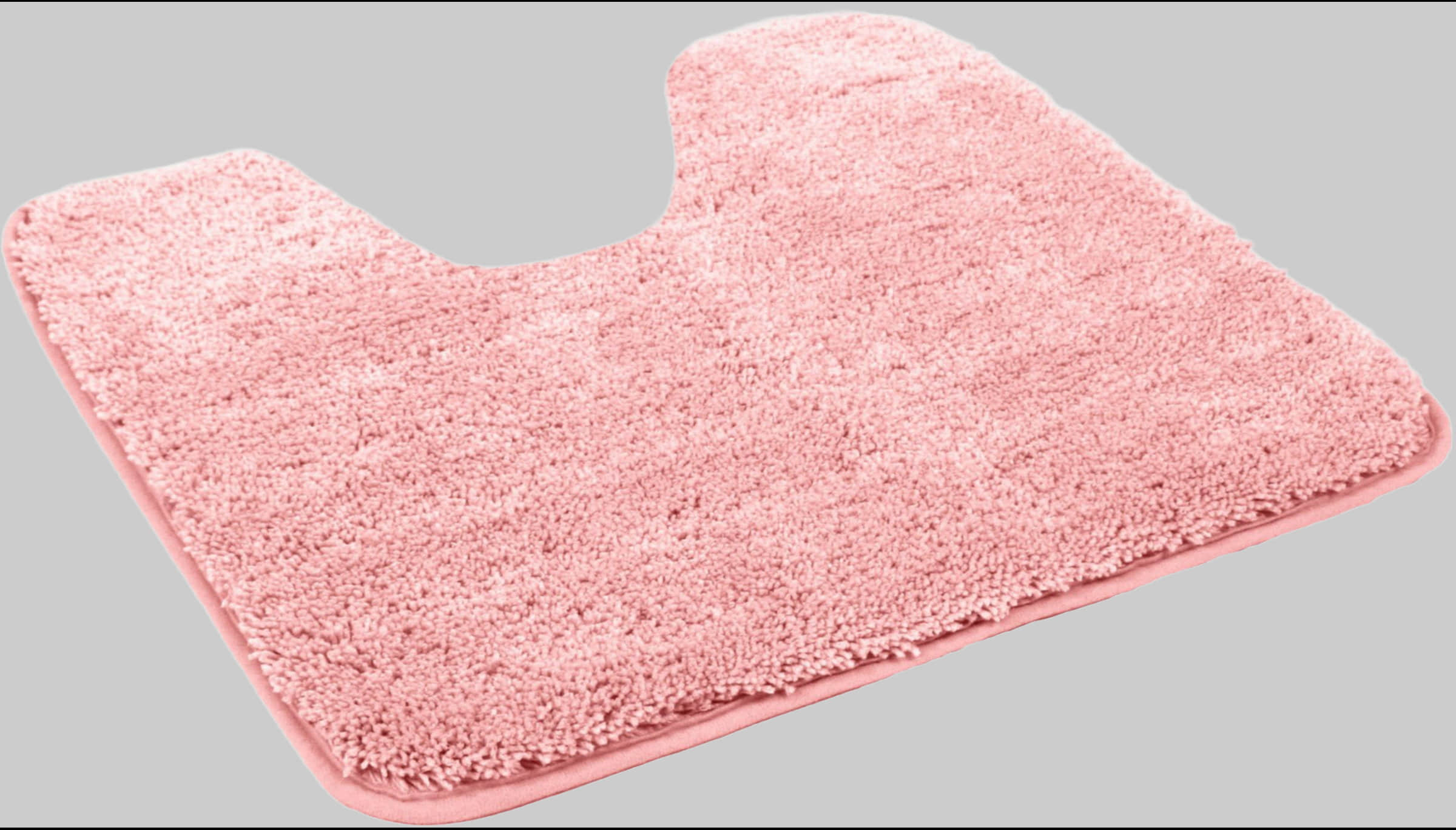 Kinzler Premium Badematte »Chaozhou« - XXL Flauschig (20 mm), rutschhemmend, fußbodenheizungsgeeignet, Polyester Mikrofaser, Badezimmerteppich in Uni-Farben - 60x100 cm rosé KiNZLER Badematten