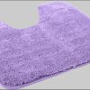 Kinzler Premium Badematte »Chaozhou« - XXL Flauschig (20 mm), rutschhemmend, fußbodenheizungsgeeignet, Polyester Mikrofaser, Badezimmerteppich in Uni-Farben - 60x100 cm flieder KiNZLER Badematten