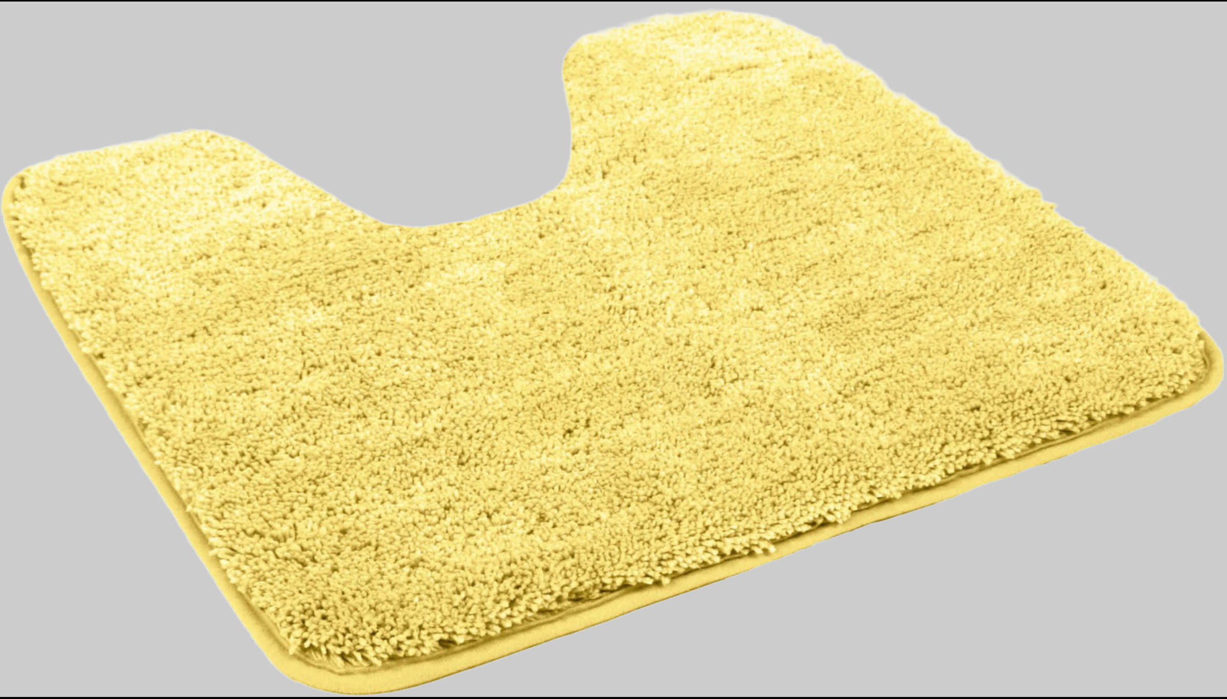 KiNZLER Badematten Kinzler Premium Badematte »Chaozhou« - XXL Flauschig (20 mm), rutschhemmend, fußbodenheizungsgeeignet, Polyester Mikrofaser, Badezimmerteppich in Uni-Farben - 60x100 cm gelb