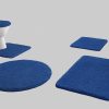 Kleine Wolke RELAX Badteppich 60x100 cm Rubinrot | 30 mm Flor | rutschhemmend | fußbodenheizungsgeeignet | Öko-Tex® Standard 100 atlantikblau Badematten Kleine Wolke