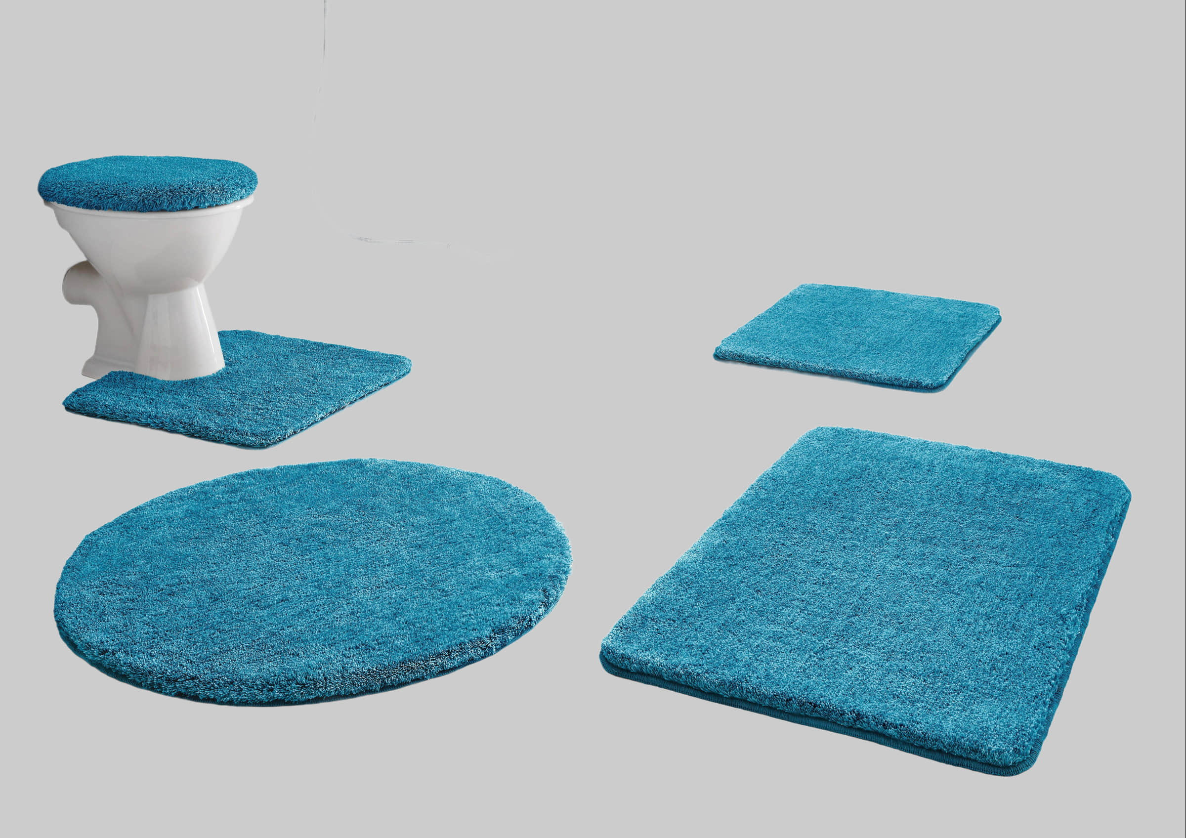 Kleine Wolke RELAX Badteppich 60x100 cm Rubinrot | 30 mm Flor | rutschhemmend | fußbodenheizungsgeeignet | Öko-Tex® Standard 100 pazifik Badematten Kleine Wolke