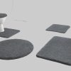 Kleine Wolke Badematten Kleine Wolke RELAX Badteppich 60x100 cm Rubinrot | 30 mm Flor | rutschhemmend | fußbodenheizungsgeeignet | Öko-Tex® Standard 100 anthrazit