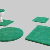 Badematten Kleine Wolke Kleine Wolke RELAX Badteppich 60x100 cm Rubinrot | 30 mm Flor | rutschhemmend | fußbodenheizungsgeeignet | Öko-Tex® Standard 100 pistazie