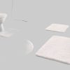 Kleine Wolke Badematten Kleine Wolke RELAX Badteppich 60x100 cm Rubinrot | 30 mm Flor | rutschhemmend | fußbodenheizungsgeeignet | Öko-Tex® Standard 100 polarweiß