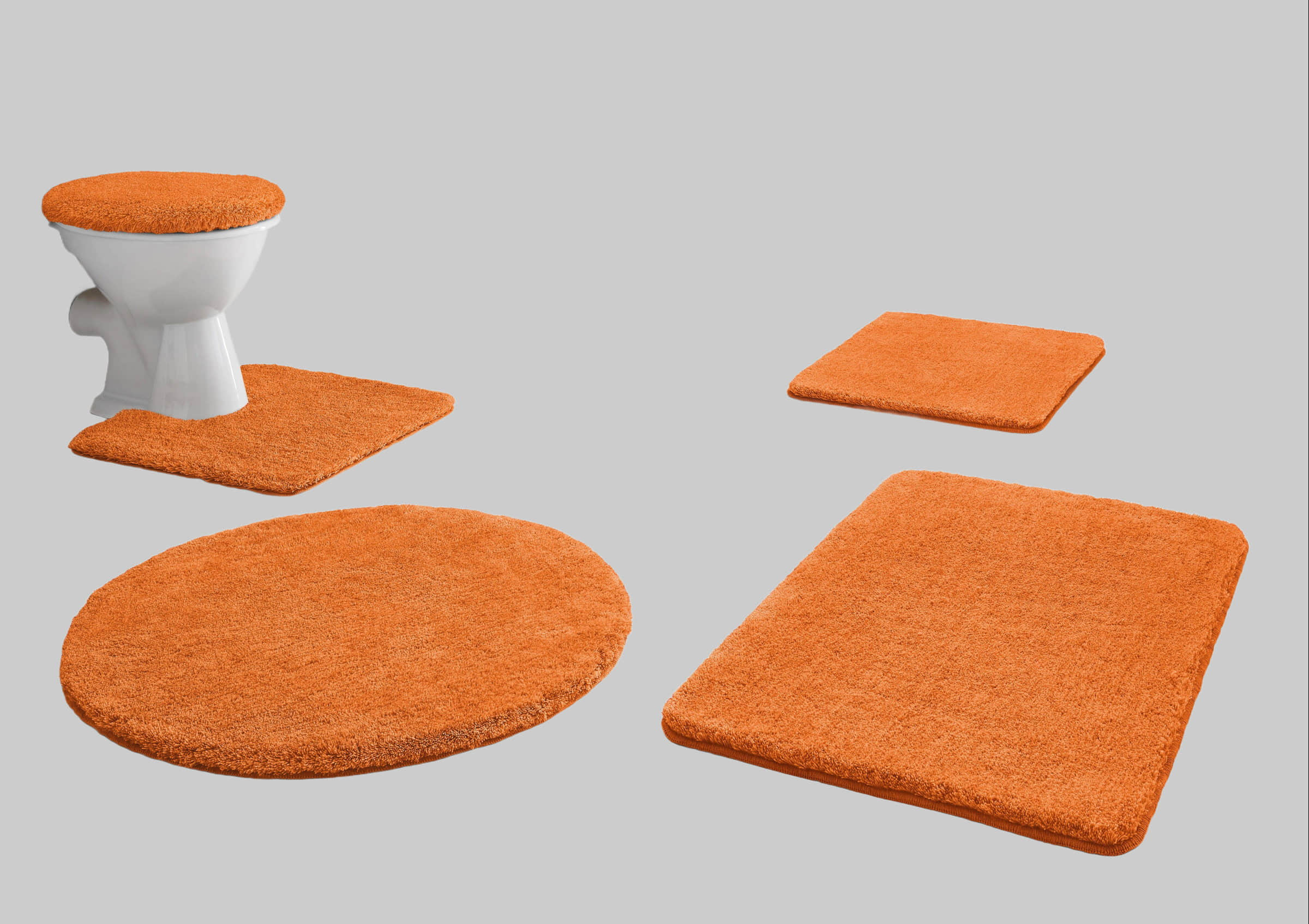 Kleine Wolke RELAX Badteppich 60x100 cm Rubinrot | 30 mm Flor | rutschhemmend | fußbodenheizungsgeeignet | Öko-Tex® Standard 100 rost Kleine Wolke Badematten