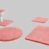 Kleine Wolke Kleine Wolke RELAX Badteppich 60x100 cm Rubinrot | 30 mm Flor | rutschhemmend | fußbodenheizungsgeeignet | Öko-Tex® Standard 100 pastellrose Badematten