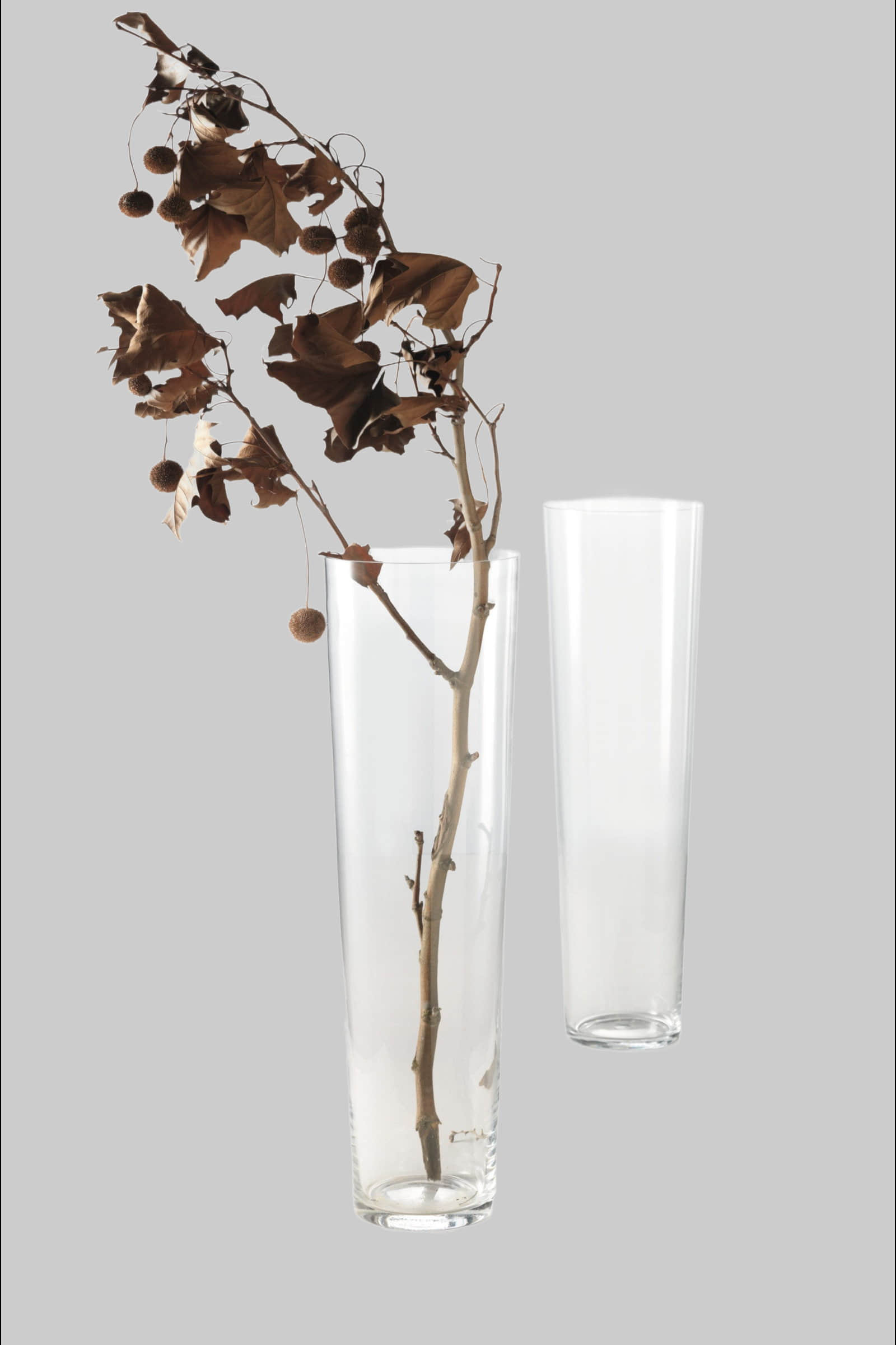LEONARDO Bodenvase »Dekovase KONISCH« (70 cm) – Handgefertigtes Glas-Unikat für stilvolle Raumgestaltung | Exklusivdesign Dekoration LEONARDO
