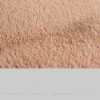 LUXOR living 'Calais' Kunstfell-Sitzauflage | Extra weich (35 mm) | Eckig/Rund | 4er-Set | Pflegeleichtes Premium-Kunstfell taupe Kissen LUXOR living
