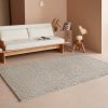 LeGer Home by Lena Gercke 'Ainhoa' Handwoven Wool Area Rug - 12mm Plush, Solid Color, Rectangle Living Room/Bedroom Carpet (Multiple Sizes Available) grau Teppiche LeGer Home by Lena Gercke