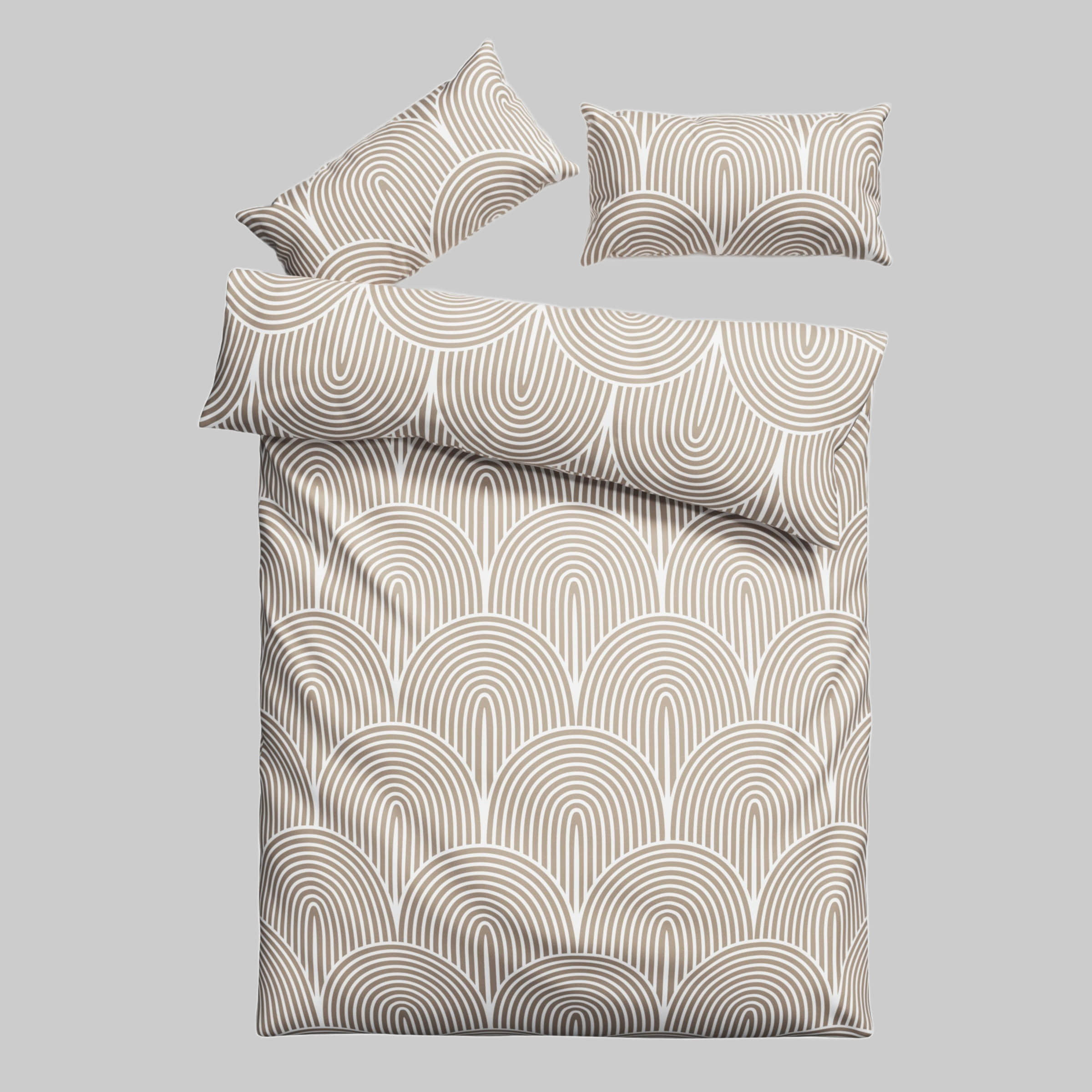 Leonique Bettwäsche »Matilda« 135x200/155x220 cm | 100% Baumwolle | Skandinavisches Design | OEKO-TEX® zertifiziert | Nachhaltige Produktion natur Bettwäsche Leonique