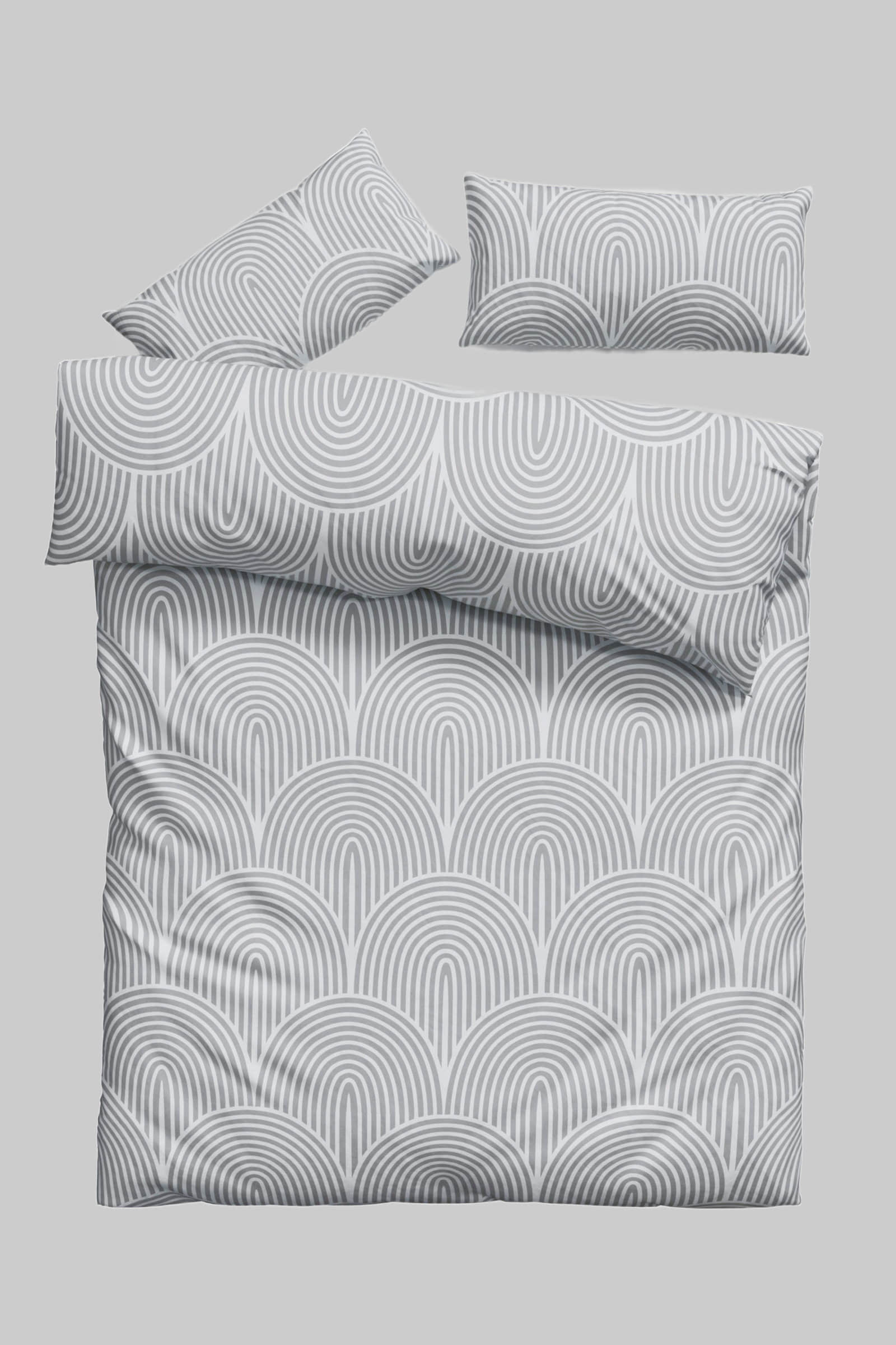 Leonique Leonique Bettwäsche »Matilda« 135x200/155x220 cm | 100% Baumwolle | Skandinavisches Design | OEKO-TEX® zertifiziert | Nachhaltige Produktion grau Bettwäsche