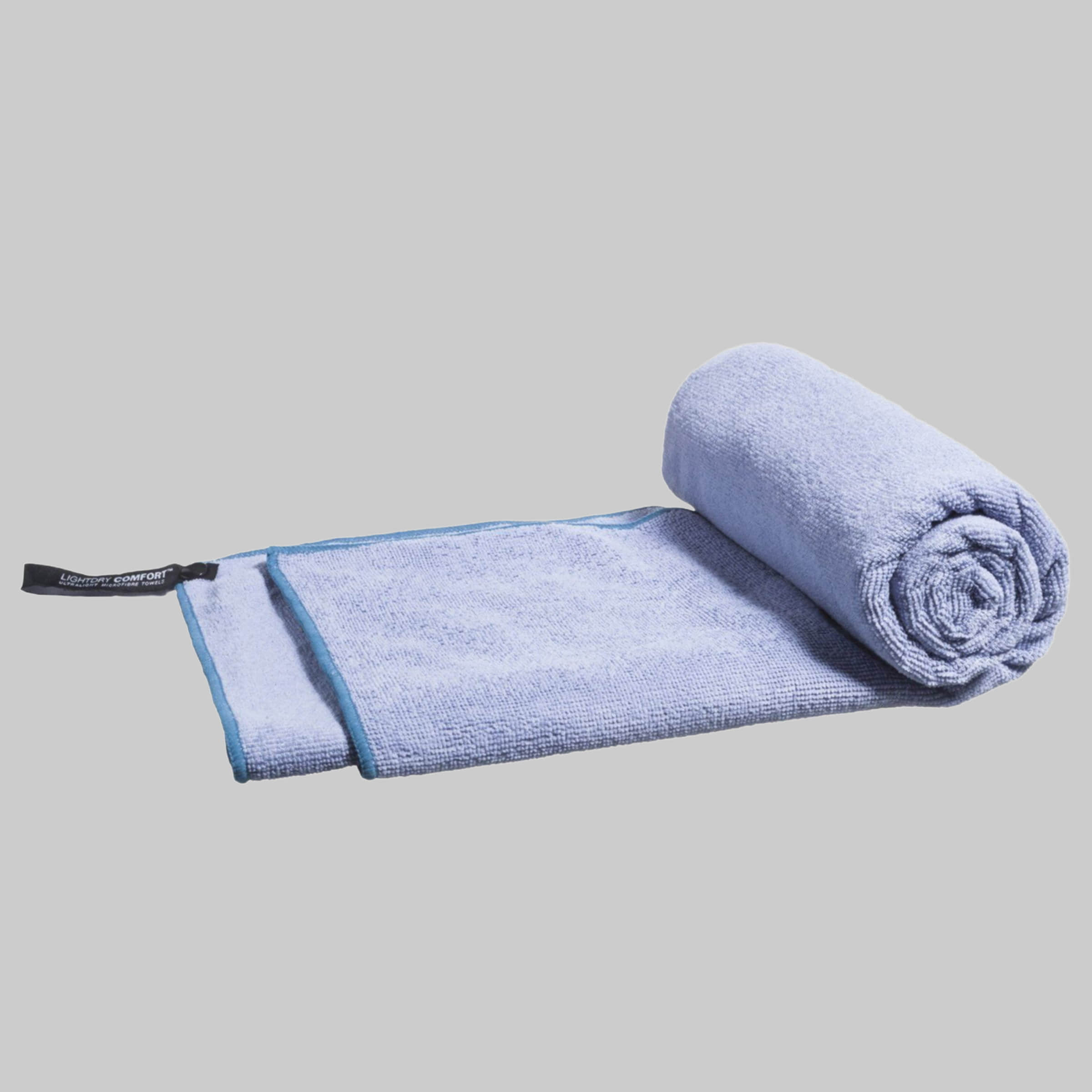 Handtücher LightDry LightDRY Premium Mikrofaser Handtuch Set | Saugstarkes Badetuch & Strandtuch für Reisen, Sport & Wellness | Schnelltrocknend & Ultra-Leicht (100x150cm) Hellgrau