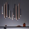 Lightbox Lightbox LED Pendant Light for Dining Table - 100cm Dimmable Hanging Lamp with Remote Control - Modern Black/Gold Design - 60W Energy Efficient Lampen