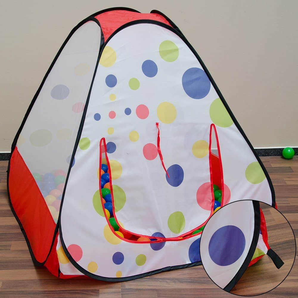 Garten & Balkon LittleTom LittleTom Kids Play Tent with Ball Pit - Pop-Up Playhouse & Crawling Tunnel for Boys & Girls Ages 2-8 - Includes 200 Balls & Storage Bag